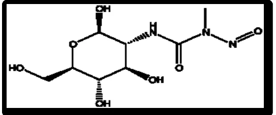 Gambar  4 : Struktur kimia Streptozotocin 