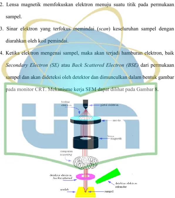 Gambar 8. Mekanisme Kerja SEM (Hanke, 2001). 