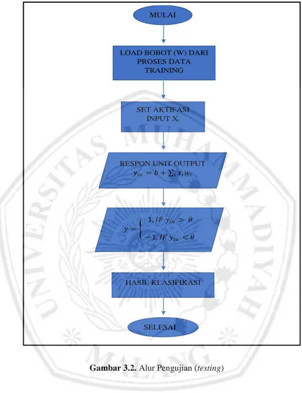 Gambar 3.2. Alur Pengujian (testing) 