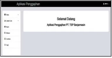 Gambar 14. Halaman Beranda Karyawan 