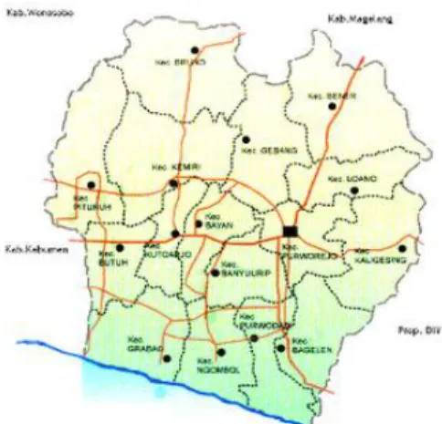 Gambar 3.1.Peta Kecamatan Bagelen 