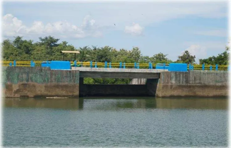 Gambar 9. Saluran Pembuangan Cek Dam Balang Sikuyu 