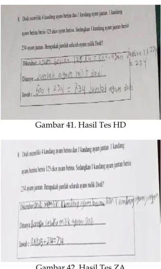 Gambar 41. Hasil Tes HD 