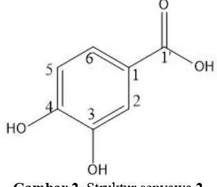 Gambar 2. Struktur senyawa 2