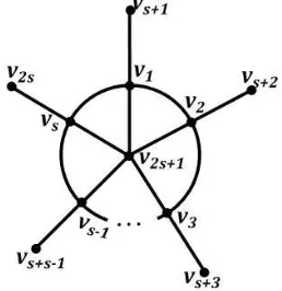 Gambar 1.2 : Bentuk umum graf primitif s-wheel (W)