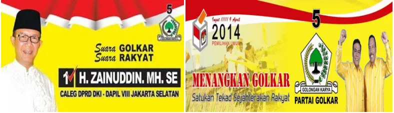Gambar 1.2 Iklan Caleg Partai Golkar Pada  Pemilu Legislatif 2014 