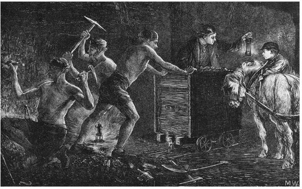 Gambar 5 : Anak-anak di dalam tambang