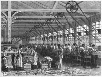 Gambar 8 : Sebuah manufaktur (pabrik) dengan puluhan tenaga kerja didirikan dan biasanya