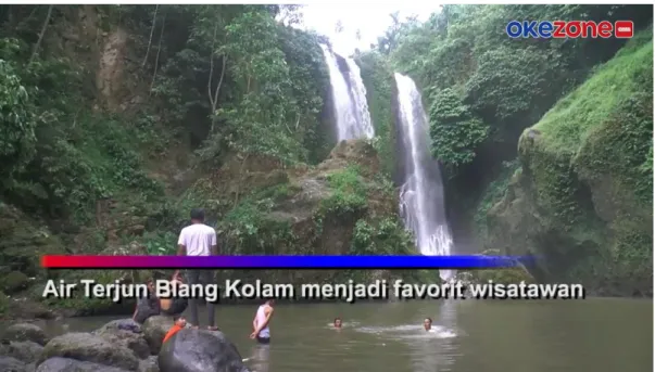 Gambar 3.8 Visual Editing Air Terjun Blang Kolam