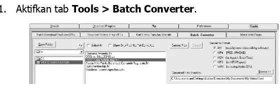 Gambar 5.7. Mengaktifkan Batch Converter 