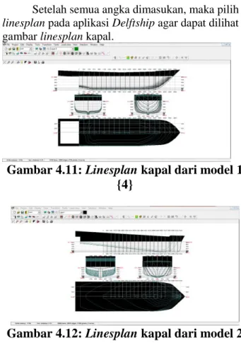 gambar linesplan kapal. 