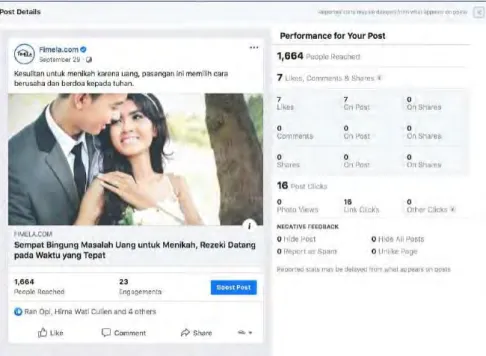 Gambar 3.2 Contoh konten Sharing Session Dengan Aurelie Moeremans 