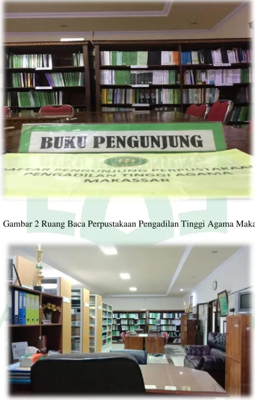 Gambar 1 Buku pengunjung Perpustakaan Pengadilan Tinggi Agama Makassar 