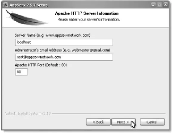 Gambar 1.5   Konfigurasi web server