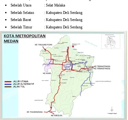 Gambar 2.1 Peta Kota Medan