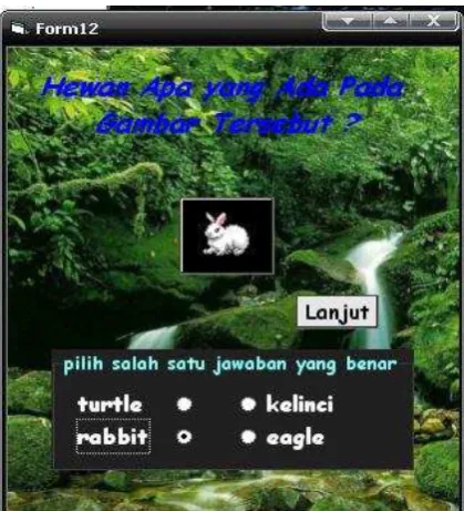 Gambar 3.9Tampilan Form Quiz 