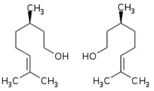 Gambar 3. Struktur kimia Sitronelol 