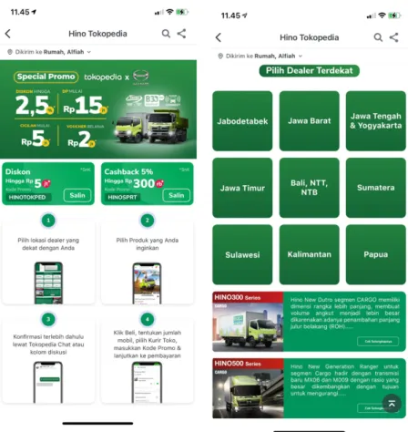 Gambar 3.9 Discovery Page Hino 