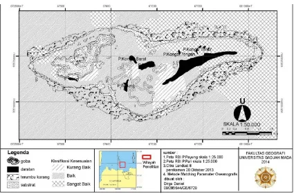 Grafik 4.1. Grafik hubungan karakteristik oseanografis terhadap dominasi karang 