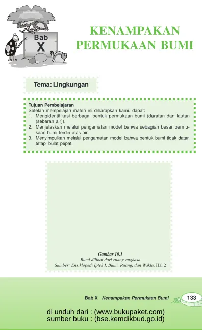 Gambar 10.1Bumi dilihat dari ruang angkasa