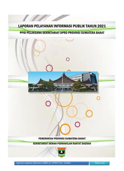 LAPORAN PELAYANAN INFORMASI PUBLIK TAHUN 2021