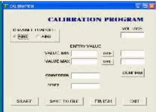 Gambar 3.41 Calibration Program