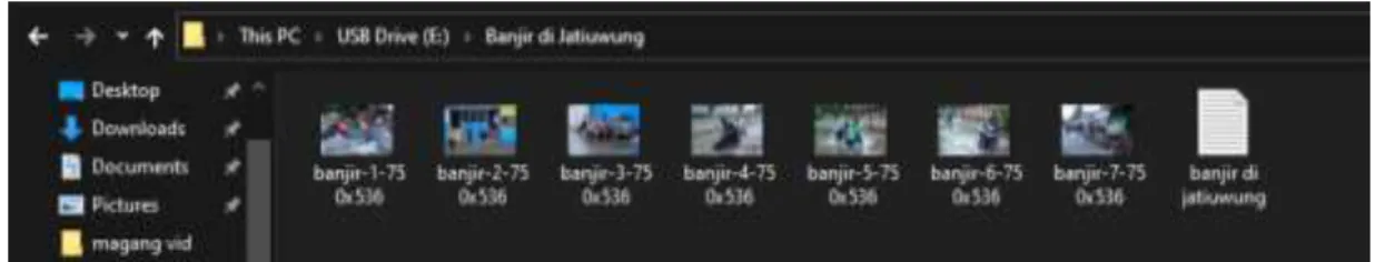 Gambar 3.4 Folder Penugasan Video 