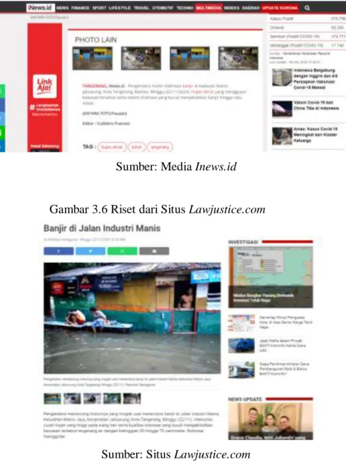 Gambar 3.6 Riset dari Situs Lawjustice.com 