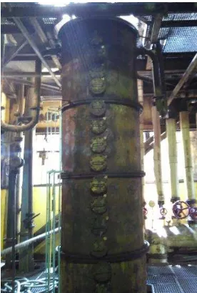 Gambar 4.10. Kolom distilasi di PT Madubaru 