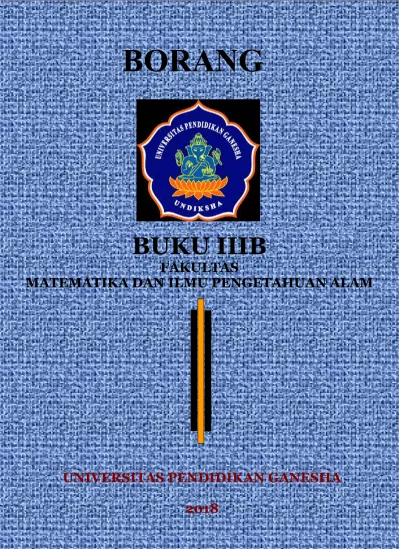 BORANG BORANG BUKU IIIB FAKULTAS MATEMATIKA DAN ILMU PENGETAHUAN ALAM ...