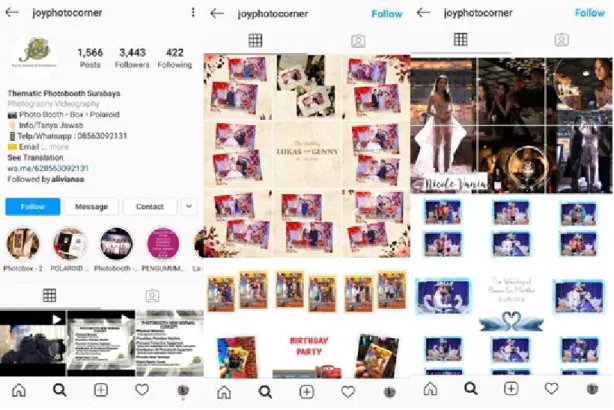 Gambar 2. Instagram Joyphotocorner 
