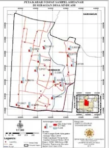 Gambar 10. Peta Kadar Fosfat Sampel Airtanah di Sebagian Desa Sinduadi  