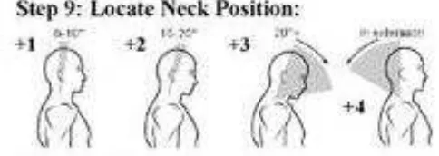 Gambar 4.Penilaian postur leher 
