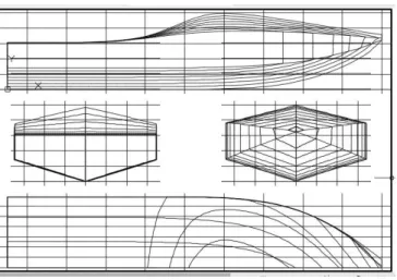 Gambar 1. Rencana garis Amphilive FE1. 