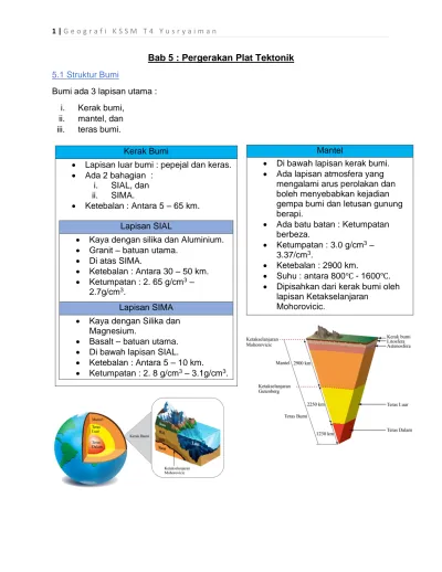 Bab 5 : Pergerakan Plat Tektonik
