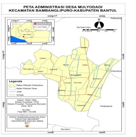 Gambar 1 Peta Mikrozonasi Kabupaten Bantul dan sekitarnya. Sumber: Fakultas Geologi, UGM