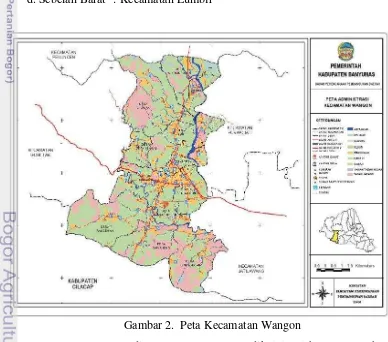 Gambar 2.  Peta Kecamatan Wangon 