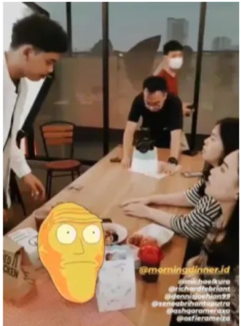 Gambar 3. 15 BTS pemotretan KFC