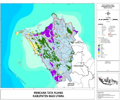 Gambar 2.3. Peta Penggunaan Lahan Kabupaten Nias Utara 