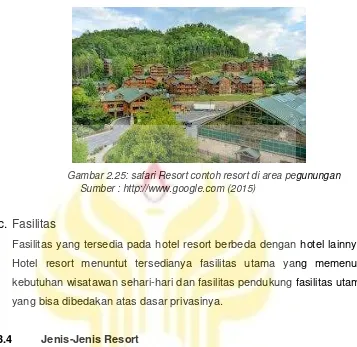 Gambar 2.25: safari Resort contoh resort di area pegunungan 