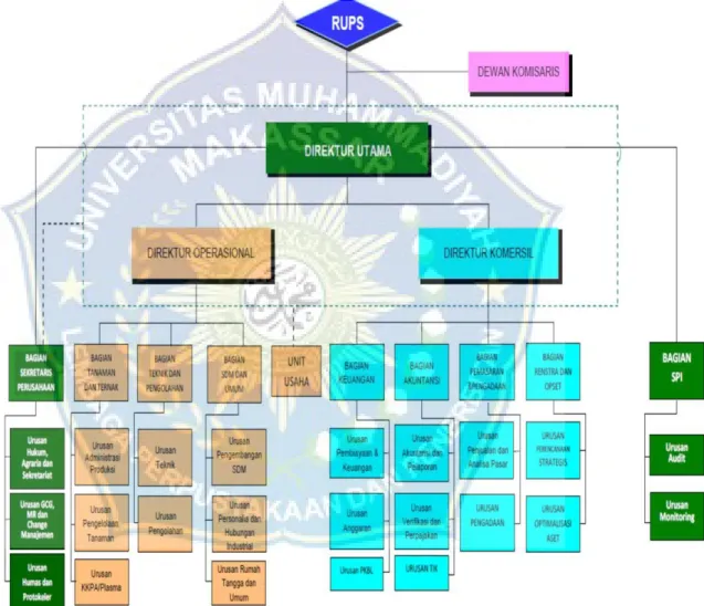 Gambar struktur organisasi perusahaan IV.1 