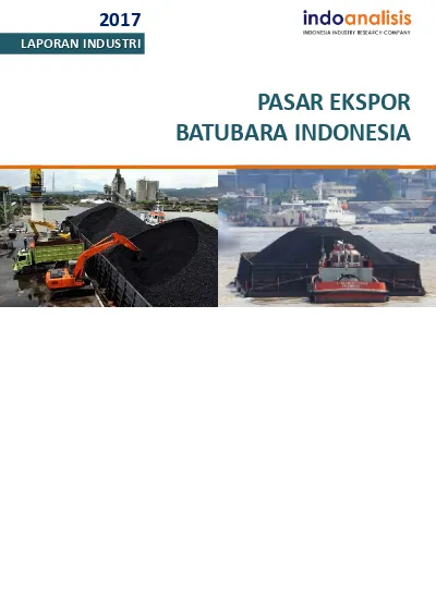 LAPORAN INDUSTRI PASAR EKSPOR BATUBARA INDONESIA