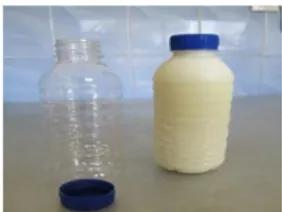 Gambar 3.Kemasan label susu kambing  pasteurisasi 125 ml 