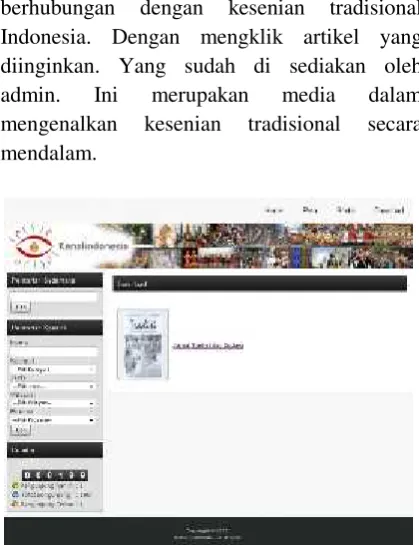 Gambar 12 Tampilan Halaman Download WebsiteKenal Indonesia