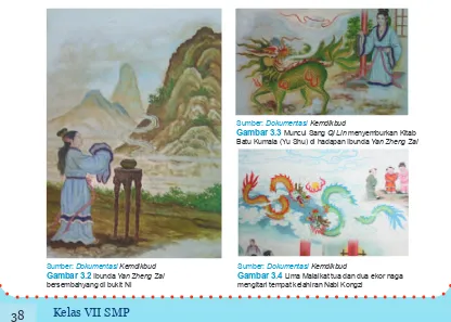 Gambar 3.3 Muncul Sang Qi Lin menyemburkan Kitab 