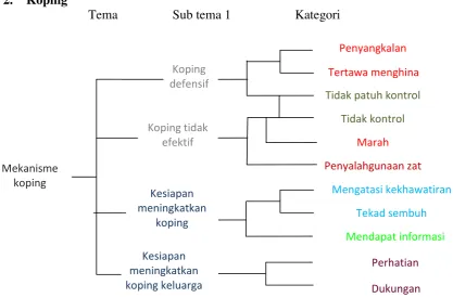 Gambar 3    Skema Tema Mekanisme Koping 