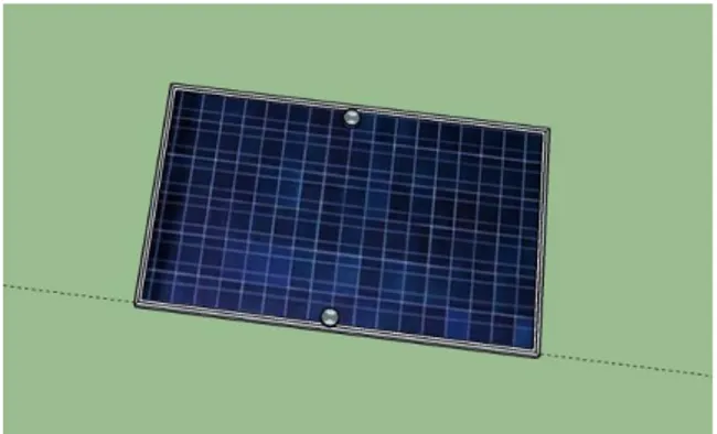 Gambar 3. 3 peletakan sensor LDR dalam panel surya 