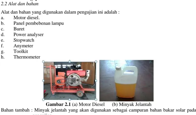 Gambar 2.1 (a) Motor Diesel      (b) Minyak Jelantah 