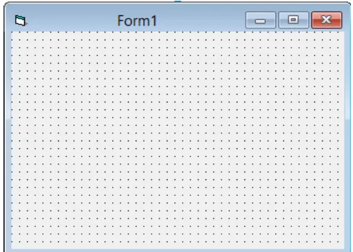 Gambar 2.6 Form Window Microsoft Visual Basic 6.0 