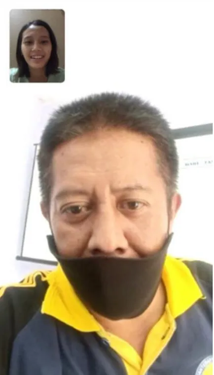 Gambar 3.17. Screenshot Video Call Whatsapp dengan Pak Ahmad